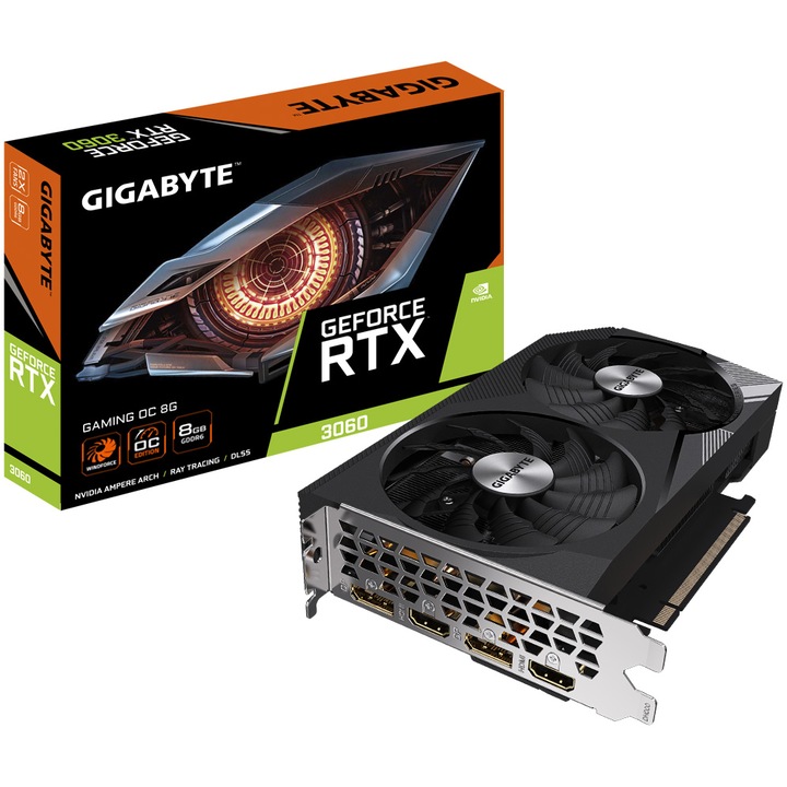 Placa video Gigabyte GeForce® RTX™ 3060 GAMING OC, 8GB GDDR6, 128-bit