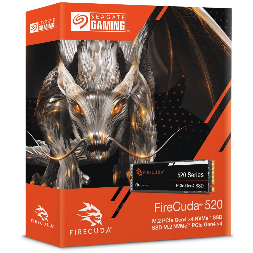 Solid State Drive (SSD) Seagate FireCuda 520 Gen.4, 1TB, NVMe, M.2 Solid State Drive (SSD) Seagate FireCuda 520 Gen.4, 1TB, NVMe, M.2