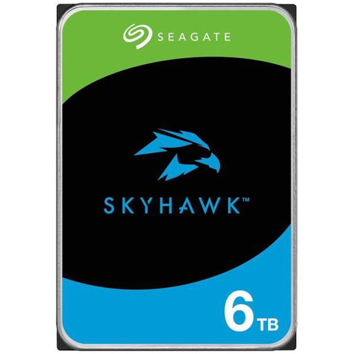 Твърд диск Seagate Skyhawk, 6TB, 5400RPM, SATA3, 256MB