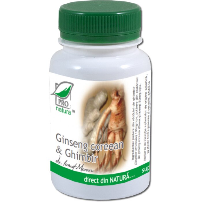 Ginseng corean Ghimbir 60 capsule