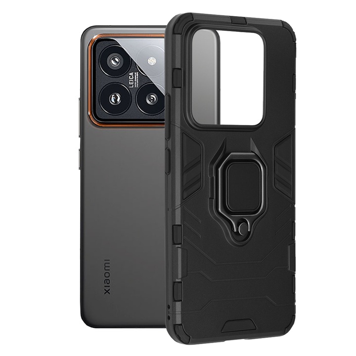 Кейс за Xiaomi 14 Pro - Techsuit Silicone Shield - Черен