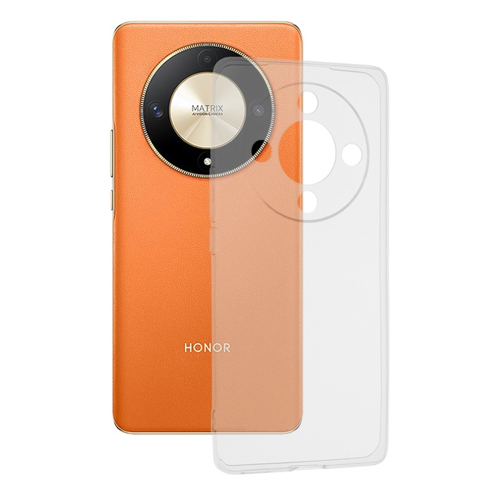 Honor Magic 6 Lite / X9B szilikon tok, átlátszó, 1,5mm, Anti Shock