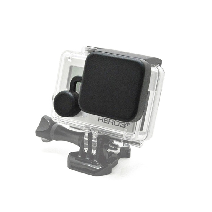 Защитен капак за обектив GoPro Hero 3 Hero 3+ Hero 4 Silicone Case, черен