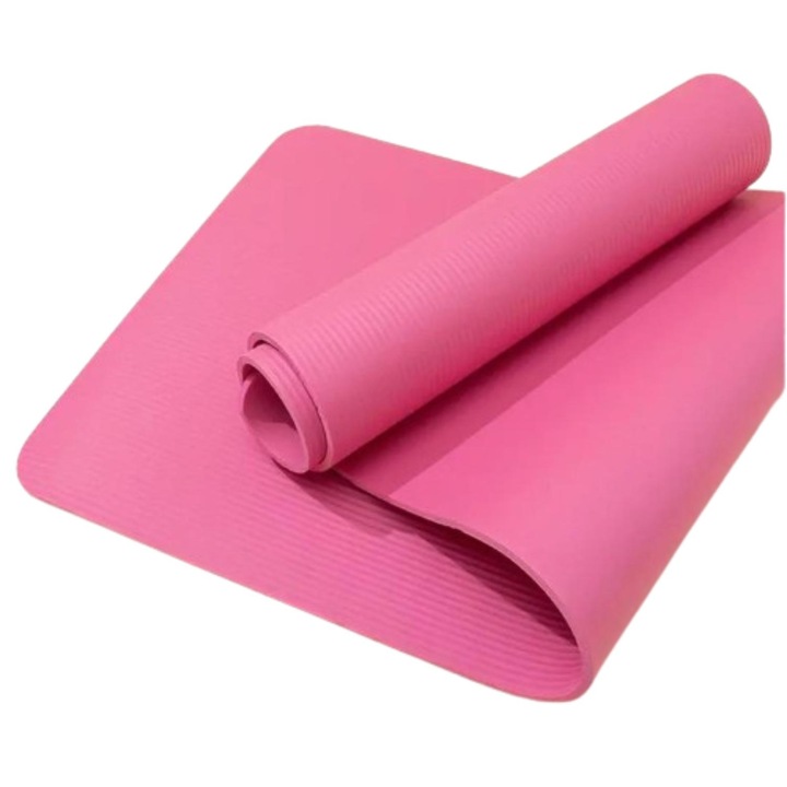 Rózsaszín matrac fitneszhez, jógához, gimnasztikához és gyógytornához