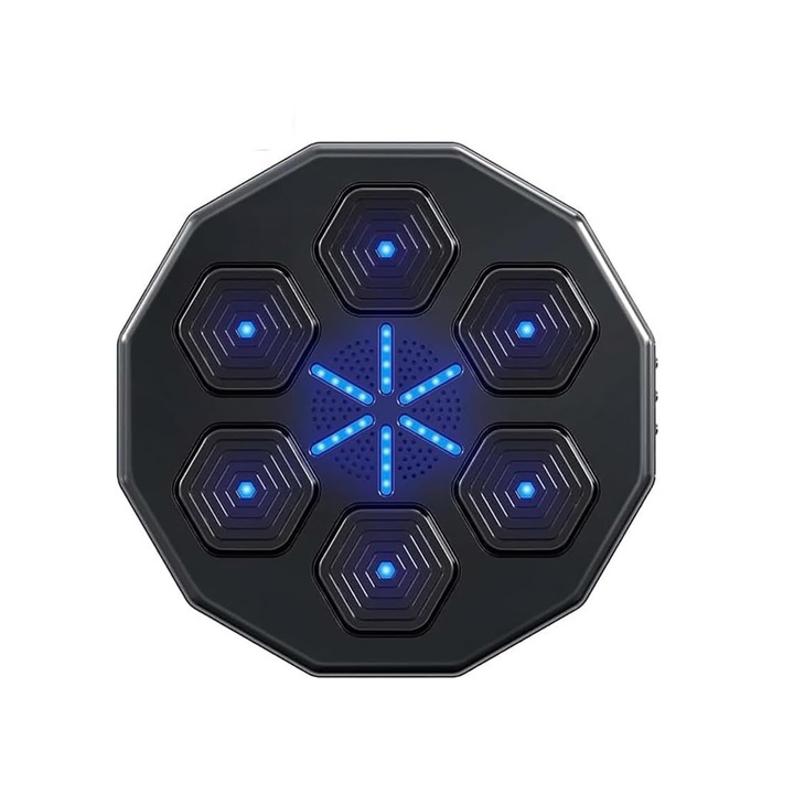Боксово оборудване за тренировка, музика, USB зареждане, Bluetooth връзка, черно