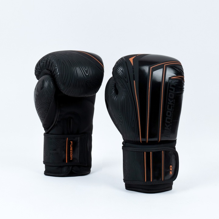 Bokszkesztyűk Knockout Fusion 16 oz / fekete/narancs