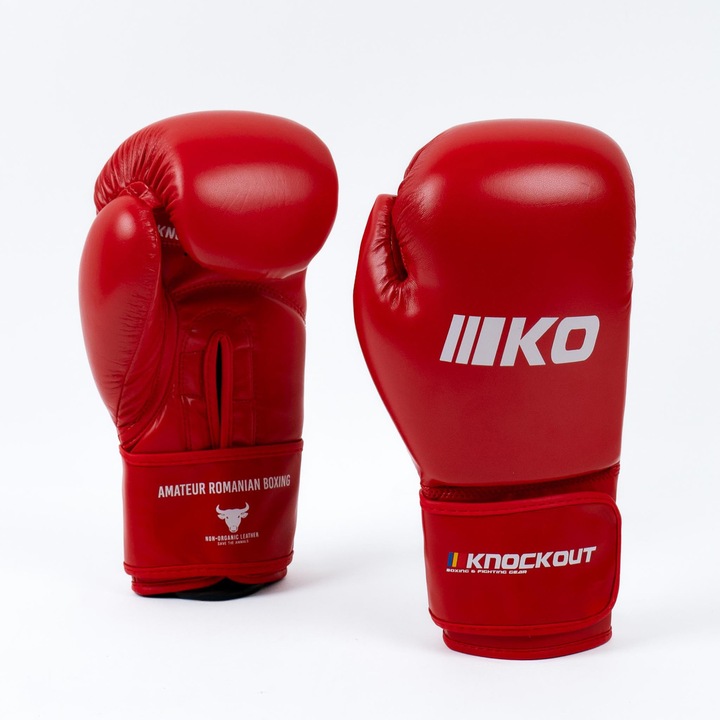 Amatőr Knockout boxkesztyűk 16OZ / piros