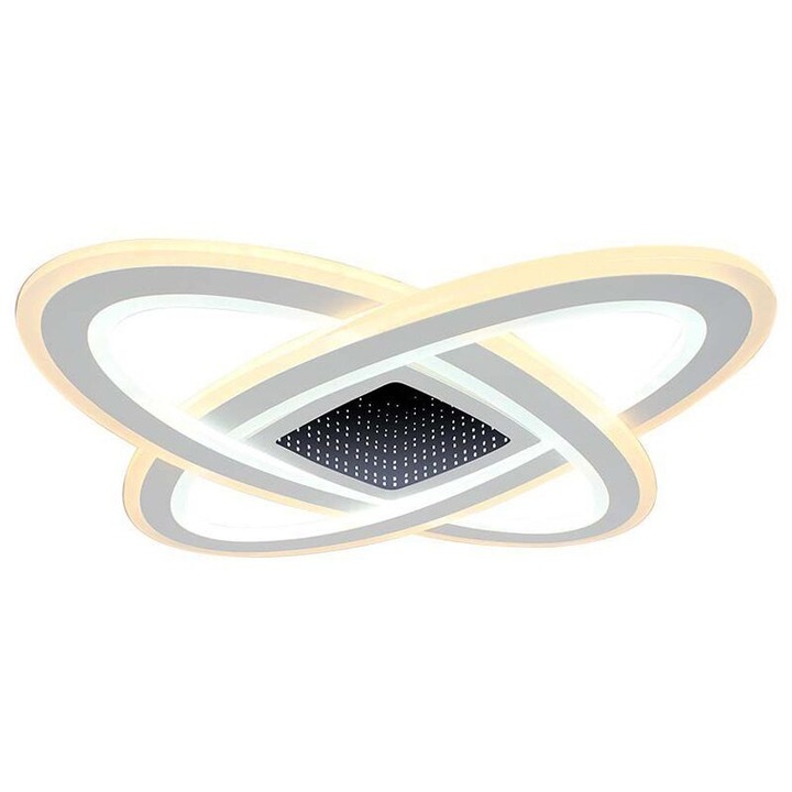 LED плафон, Димируем, 130 W, 13600 lm, 3000K-6000K, IP20, дистанционно управление