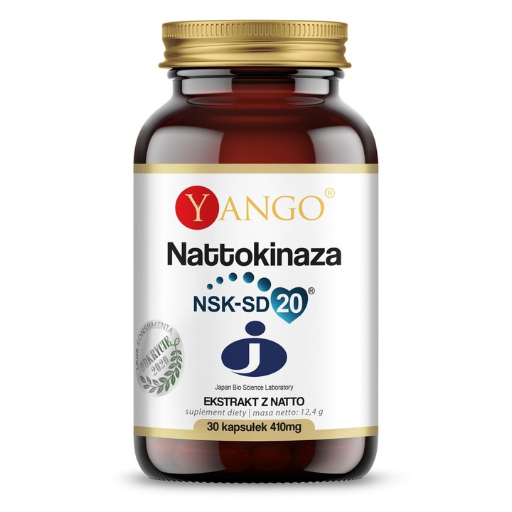 Étrend-kiegészítő, YANGO, Nattokinase NSK-SD, 30 kapszula
