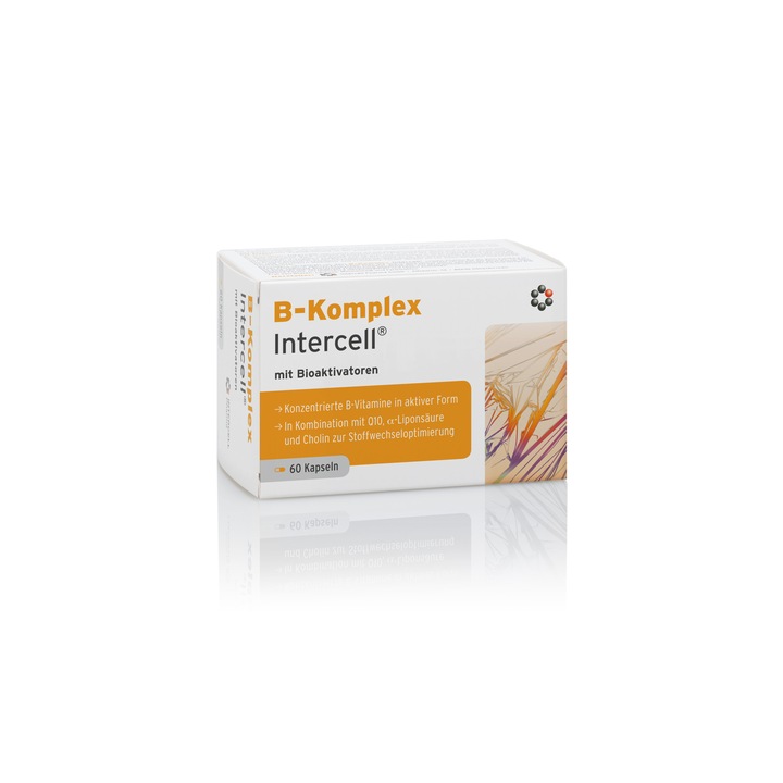 Supliment alimentar Intercell Pharma B-Komplex Intercell, 60 capsule