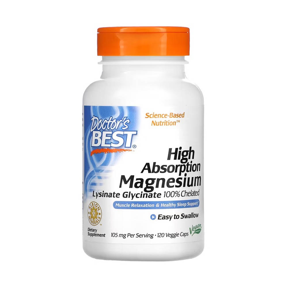 Magnesium Lysinate Glycinate, Doctor's Best, 120 capsule - eMAG.ro