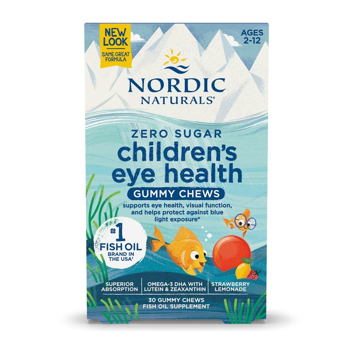 Supliment alimentar jeleuri copii, Nordic Naturals, Pentru sanatatea ochilori, 30 buc