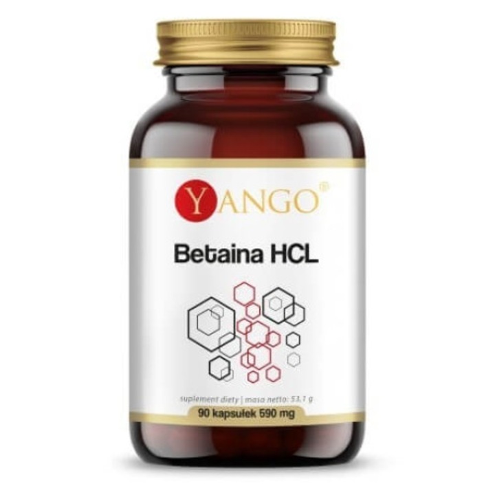 Supliment alimentar Betaine HCL, YANGO, 90 capsule