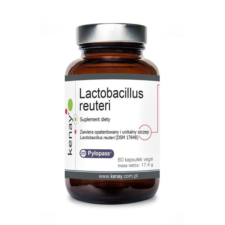 Supliment alimentar Lactobacillus reuteri Pylopass, Kenay, 60 capsule