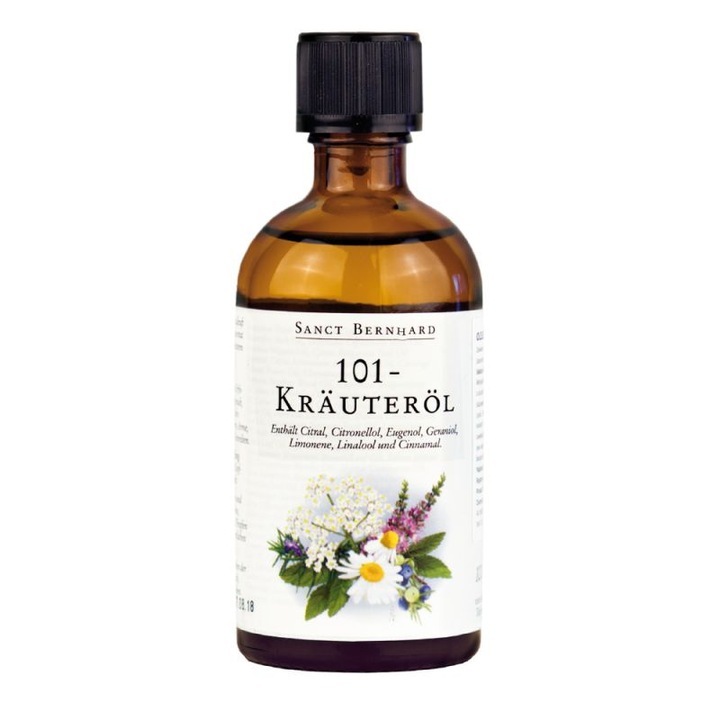 Gyógynövény olaj, Krauterhaus Sanct Bernhard, 101 gyógynövény, 100 ml