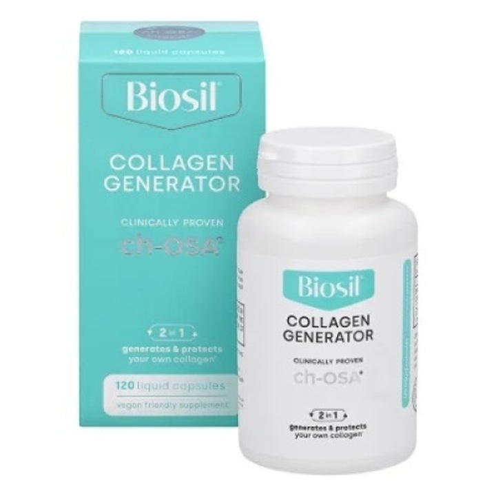 Хранителна добавка Biosil Collagen Generator, 120 капсули