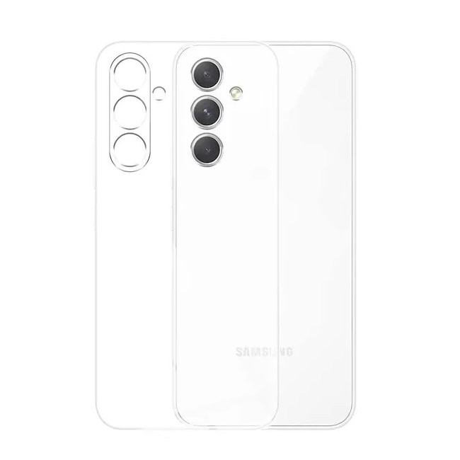 Husă de spate din silicon compatibilă cu Samsung Galaxy S25 FE 5G, groasă, cu protecție pentru cameră, transparentă, 2mm