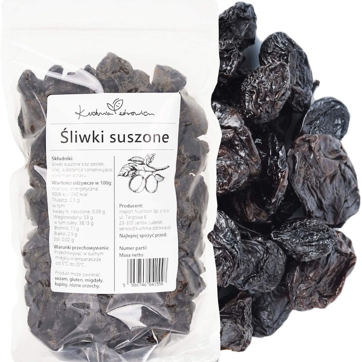 Prune uscate fara samburi 500g fructe uscate pentru deserturi si gustari