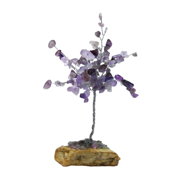 Copacel decorativ "Pomul vietii" din ametist 13-15cm