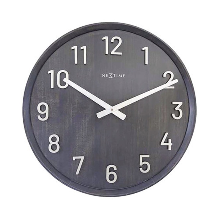 Ceas Perete Nextime Precious Gri-negru Ø 50 Cm