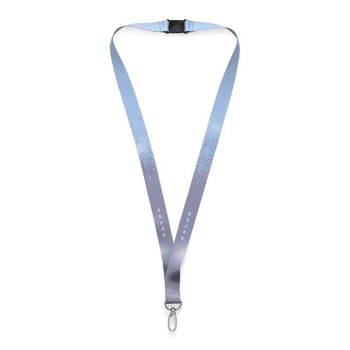 Smycz kulcstartó, Volvo, 46cm x 20mm, Felhőkék/Gőzszürke