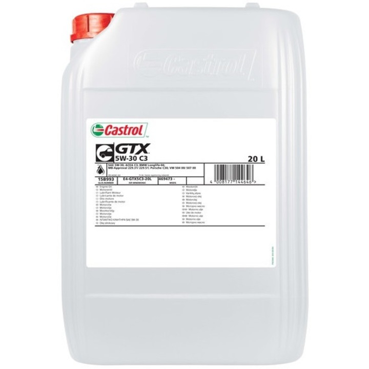Ulei motor CASTROL GTX C3 5W30, volum 20 litri, sintetic