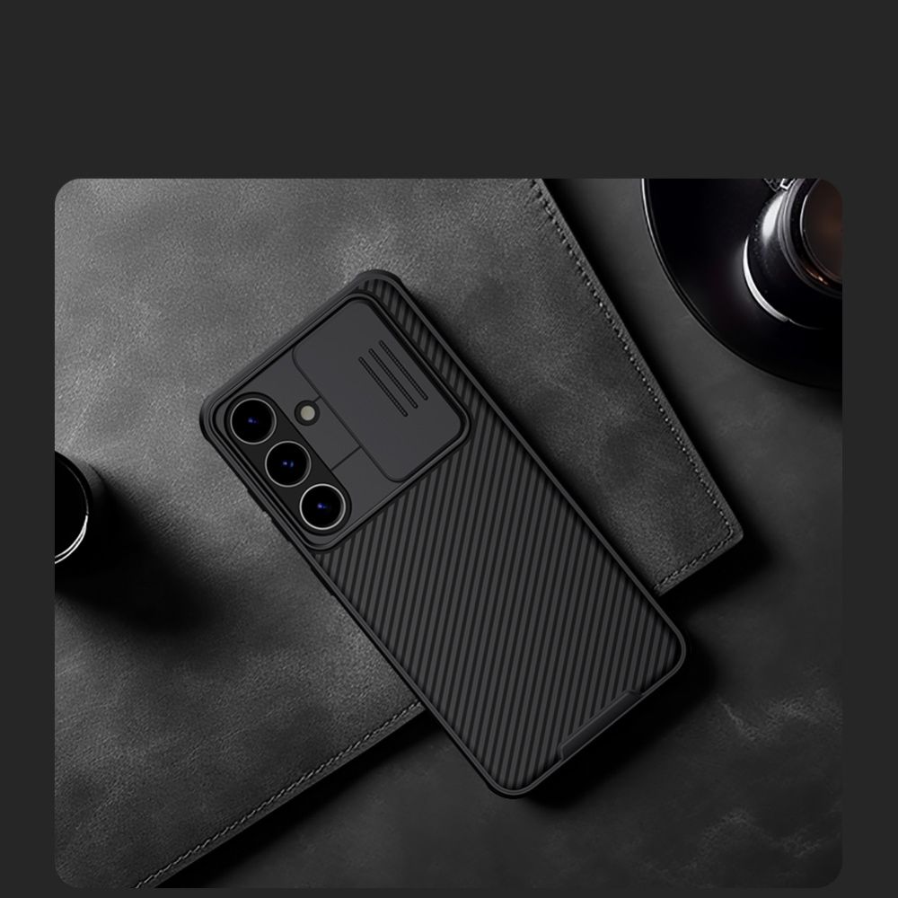 Husa Nillkin Cam Shield Pro, carcasa din policarbonat, negru, pentru Samsung Galaxy S24 Plus