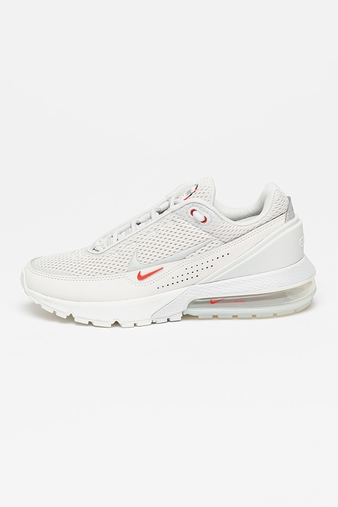 Nike, Спортни обувки Air Max Pulse с мрежести зони, Червен/Светло сив