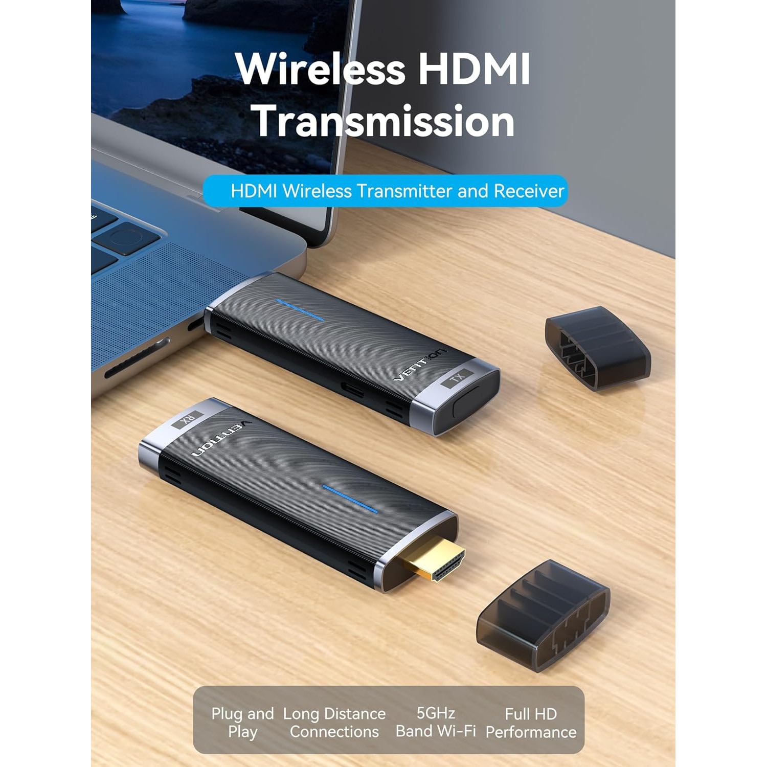 Trasmettitore E Ricevitore Wireless HDMI 4K - Kit Extender Per Streaming Senza Fili - Foto 2