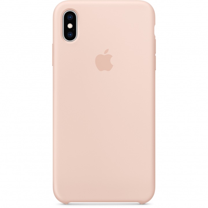 Husa de protectie compatibila cu iPhone XS Max, silicon, Roz