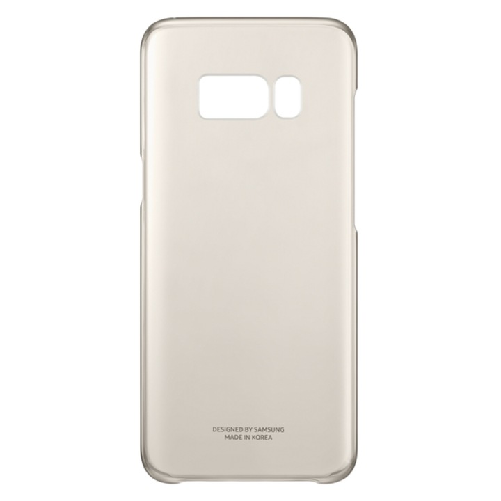Кейс за Samsung Galaxy S8 Plus прозрачен златен