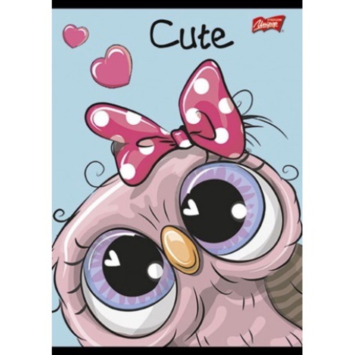 Notebook A5, 16k, kockás, csajos, 15 db-os csomag