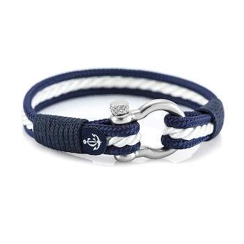 CONSTANTIN NAUTICS - ® Kék, fehér színű vitorlás karkötő,15 cm