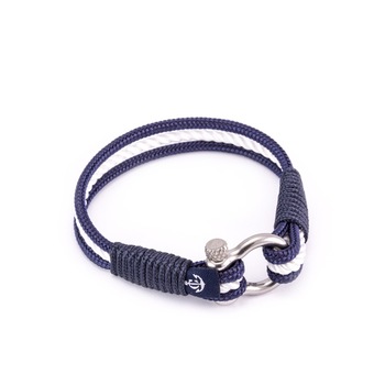 CONSTANTIN NAUTICS - ® Kék-fehér színű vitorlás karkötő, 21 cm