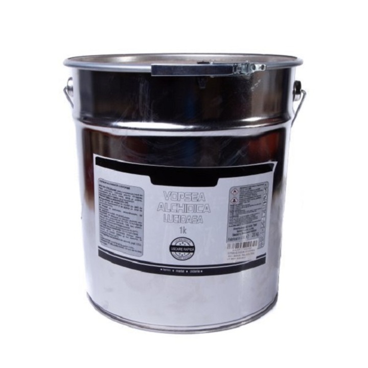 Vopsea auto alchidica 1K Maddox, gri, lucioasa, 20 kg, RAL 9002