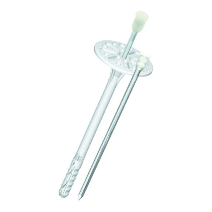 Dibluri fixare Polistiren, Prin Infiletare, pentru Termoizolatie, 10 x 400mm (50 buc /cutie), Cui Metalic, Marca Wkret-Met