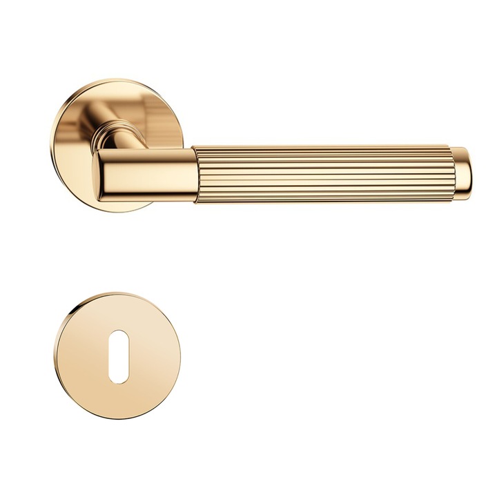 Maner usa TIME line auriu lucios cu rozeta cheie