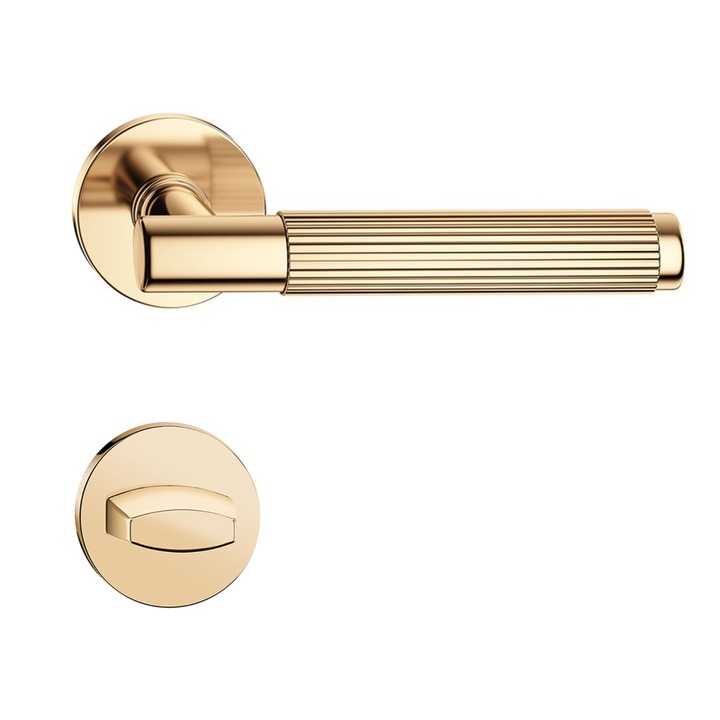 Maner usa TIME line auriu lucios cu rozeta wc