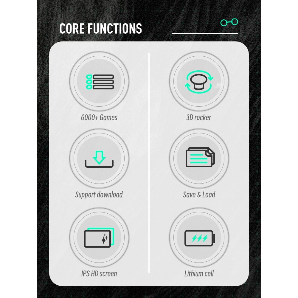 Consola de jocuri retro DATA FROG SF2000, SOC Hi-Chip Semiconductor B210, CPU single core MIPS24KEc 800MHz, RAM 128MB DDR2, Display 3.0 inch IPS 320x240 133DPI 4:3 asprect ratio, baterie 1500 mAh, SD card 32GB, gri, portabila
