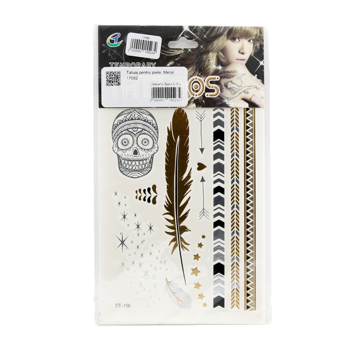 Tatuaj pentru piele, Global Fashion, Metal Tatto Stickers CT-156