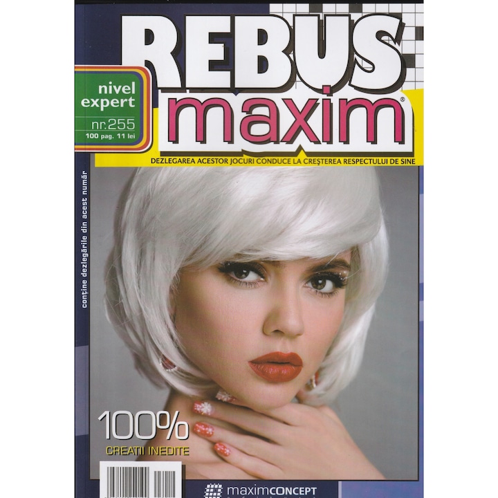 Rebus Maxim 255 - nivel expert, editura Maxim