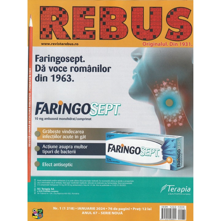 Rebus Flacara nr.1/2024 - publicatiile Flacara
