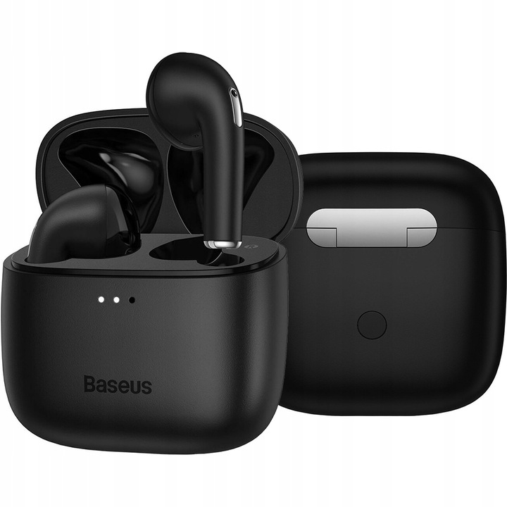 Vezeték nélküli, fülbe helyezhető fejhallgató Baseus Bowie E8 TWS Bluetooth 5.0, fekete