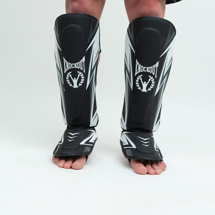 Tibiere Knockout Pro Sparring 2.0 L/XL / Negru/Alb