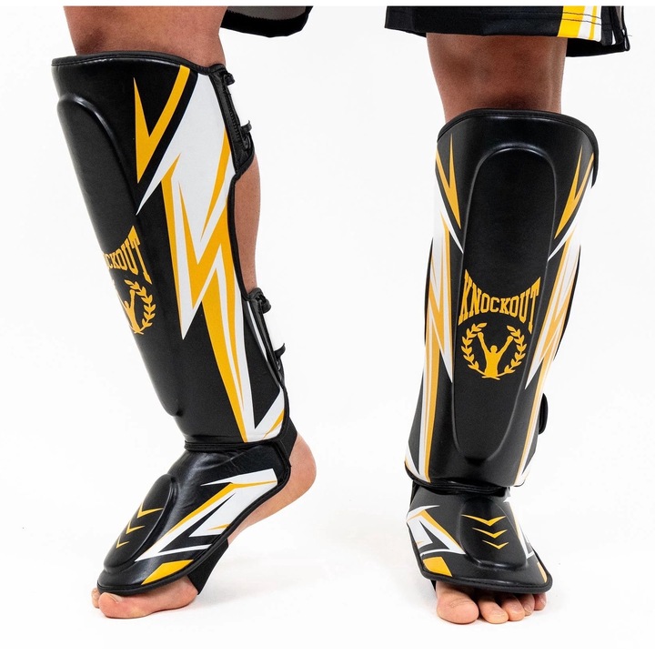 Tibiere Knockout Pro Sparring 2.0 XXL / Auriu/Negru