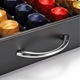 Suport 50 capsule de cafea, Bukate, 41x26.5x7.3, Compatibil cu Nespresso, Tchibo, etc, Negru, Metal