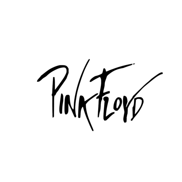 Set 5 bucati, Sticker decorativ, Pink Floyd logo, Rezistent la apa, NO13096, 6 cm, Multicolor