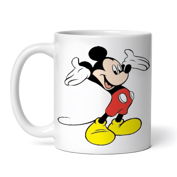 Керамична чаша, Disney Mickey happy, NO9854, 330 мл, многоцветна