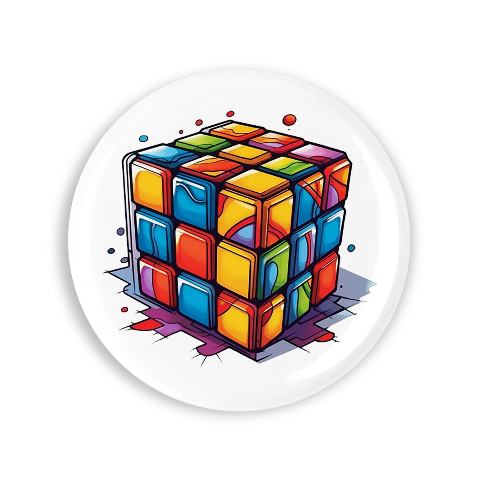 Kitűző - Rubik kocka Kitűző - Rubik kocka