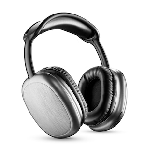 Casti on-ear wireless Music Sound MAXI2, Cellularline, Bluetooth 5.0, 22 ore, Gri/Negru